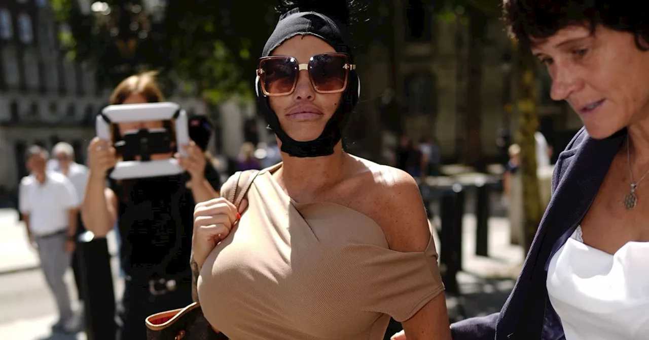 Katie Price shown with her legs up in court as judge instructs 'no holidays'