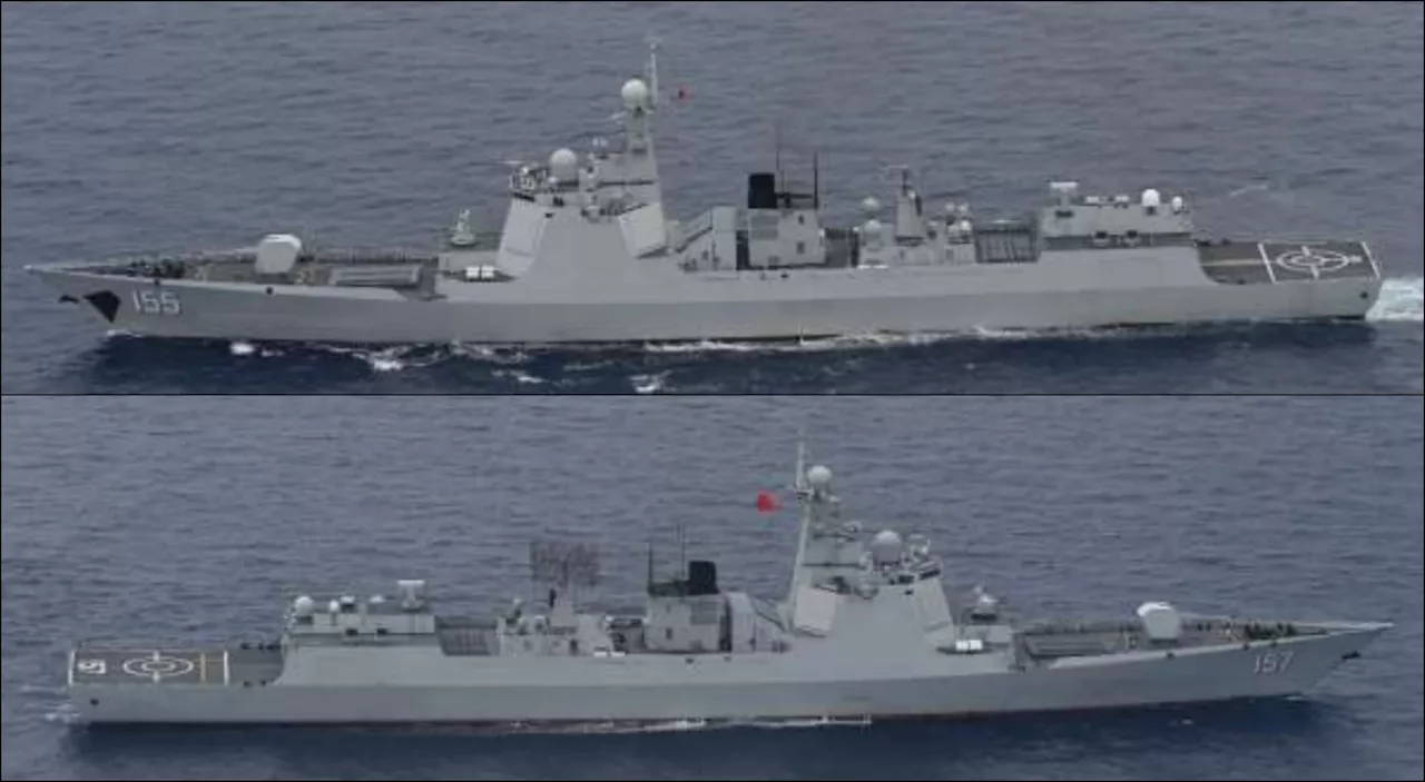 Photos Show Chinese Warships Near U.S. Ally's Territory