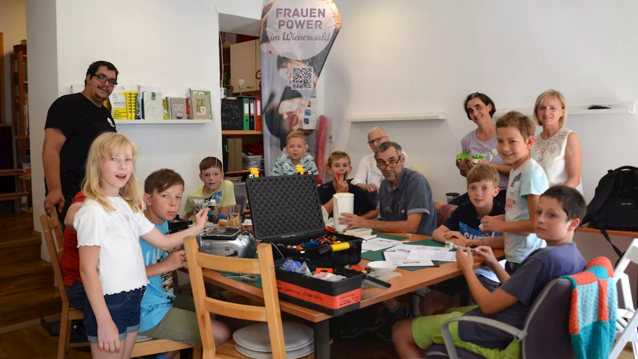 Ferienspiel Neulengbach machte auch im Repaircafé Station