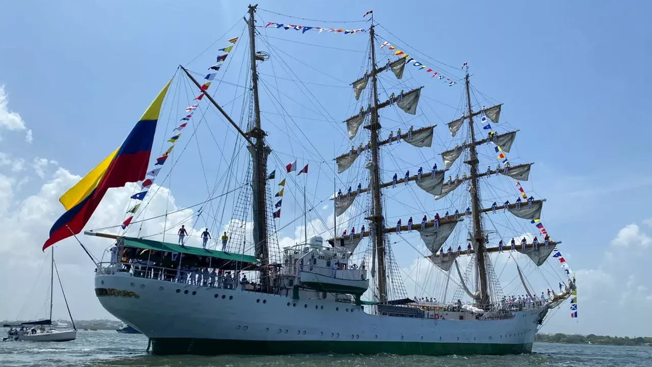 Todo listo para recibir al Buque Escuela Gloria en Cartagena: la aventura llega a su fin