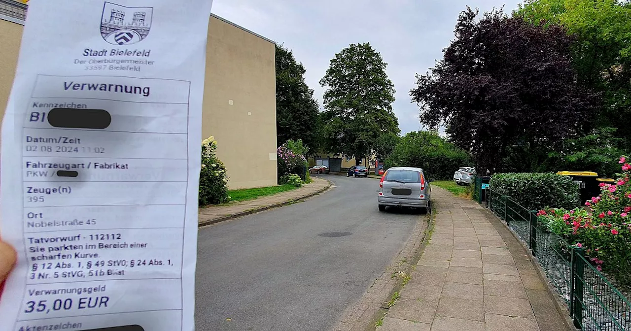 Parken verboten: An dieser Bielefelder Straße hagelt es Knöllchen