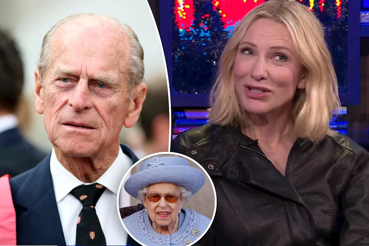 Cate Blanchett says Queen Elizabeth's husband Prince Philip asked her to fix his DVD player