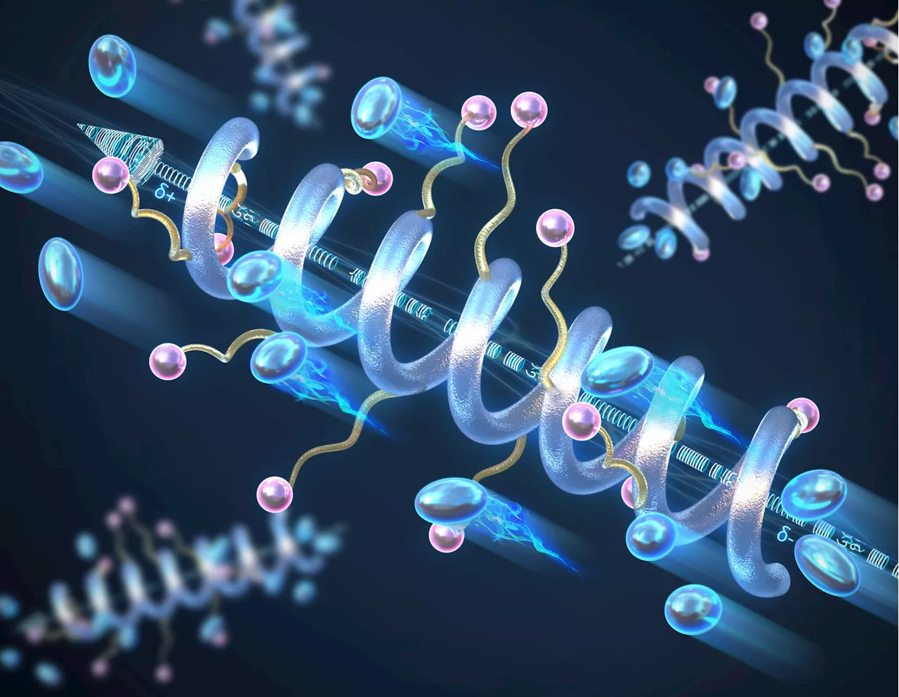 Increasing solid-state electrolyte conductivity and stability using helical structure