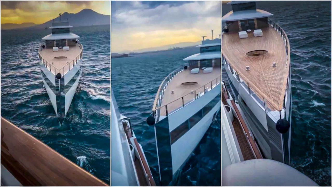 La vidéo de la collision entre l’ancien yacht de Steve Jobs, à la dérive, avec le Lady Moura du milliardaire mexicain Roberto Salinas