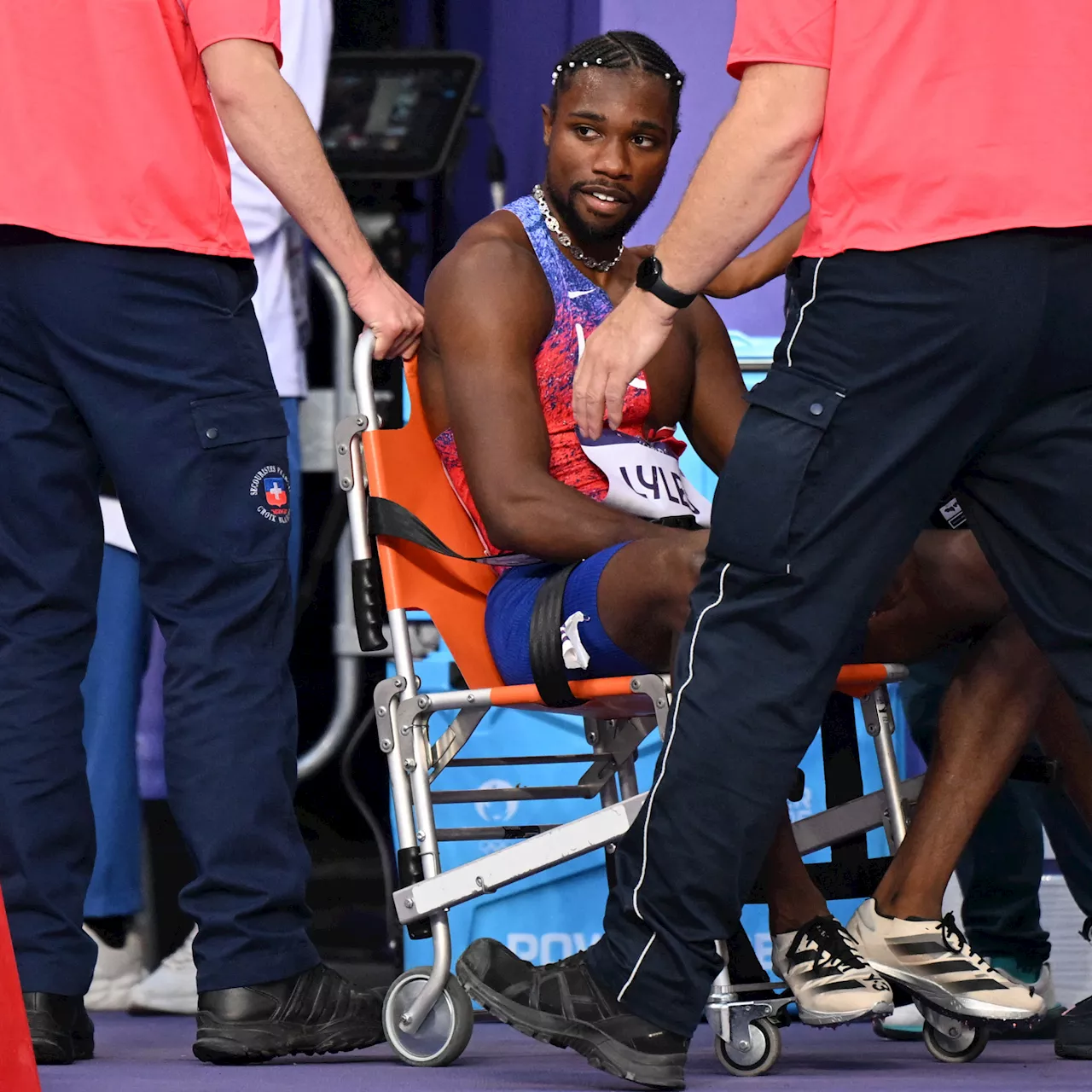 JO Paris 2024 : malade du Covid, le sprinteur Noah Lyles 'pense que ses JO sont terminés'