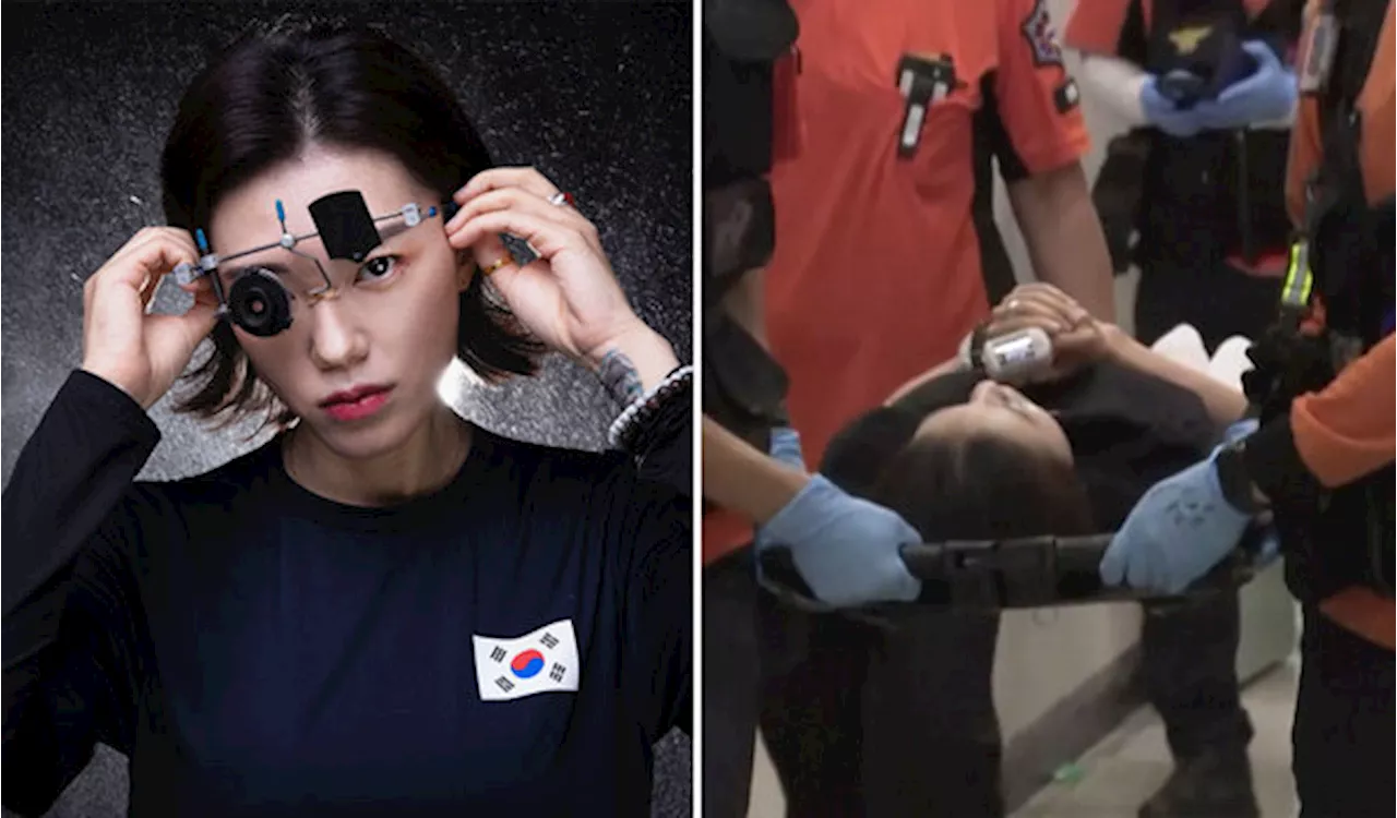 Viral South Korean Shooter Collapses From Apparent Exhaustion At Press Conference