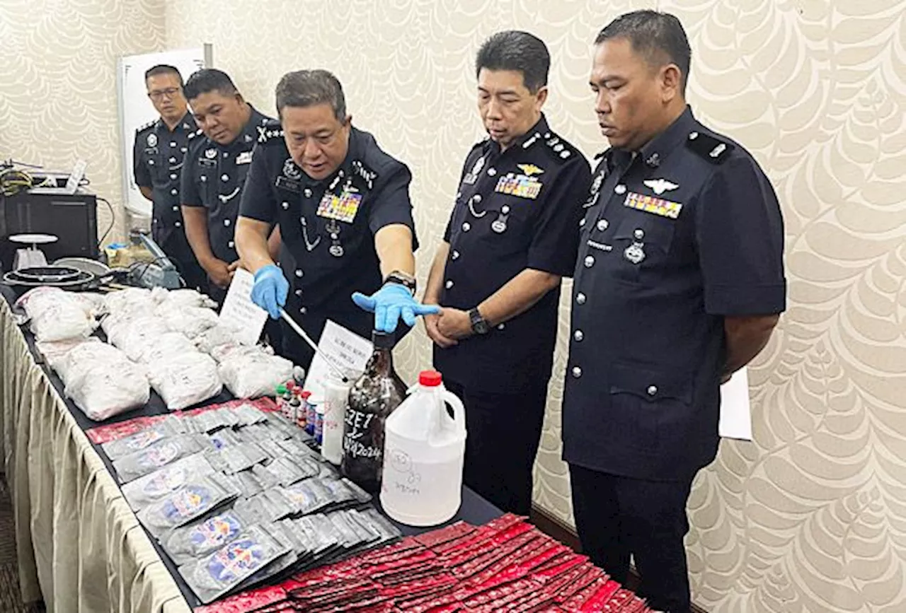 Perak cops bust Buntong drug lab, narcotics worth over RM335,000 seized