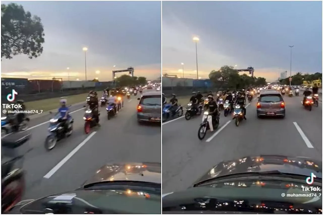 Motorcyclist arrested by Malaysian police after video of convoy riding against traffic goes viral