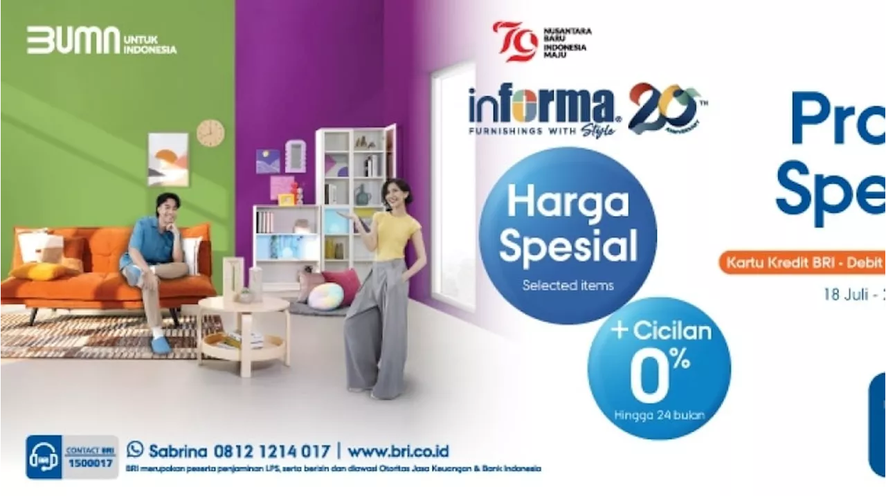 Ikut Rayakan Anniversary Informa, BRI Beri Promo Spesial Beli Keperluan Rumah