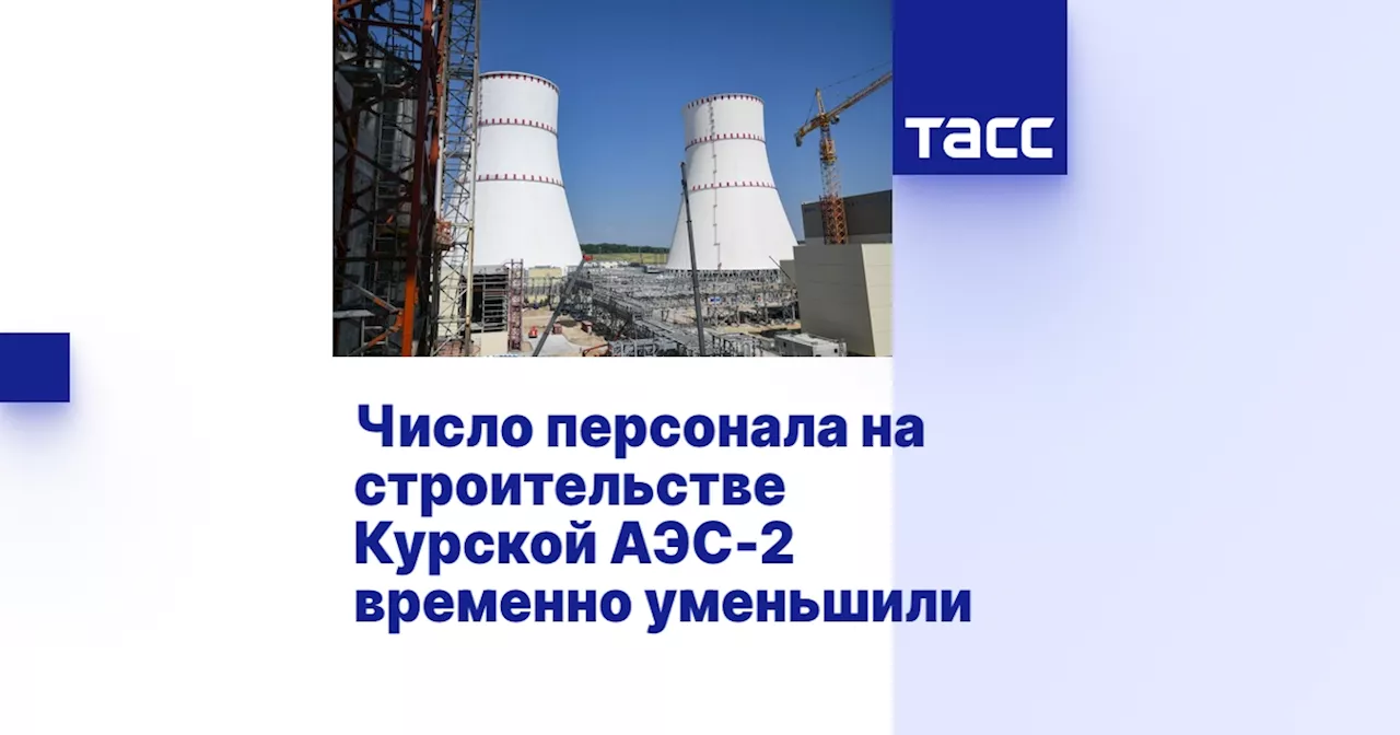 Число персонала на строительстве Курской АЭС-2 временно уменьшили