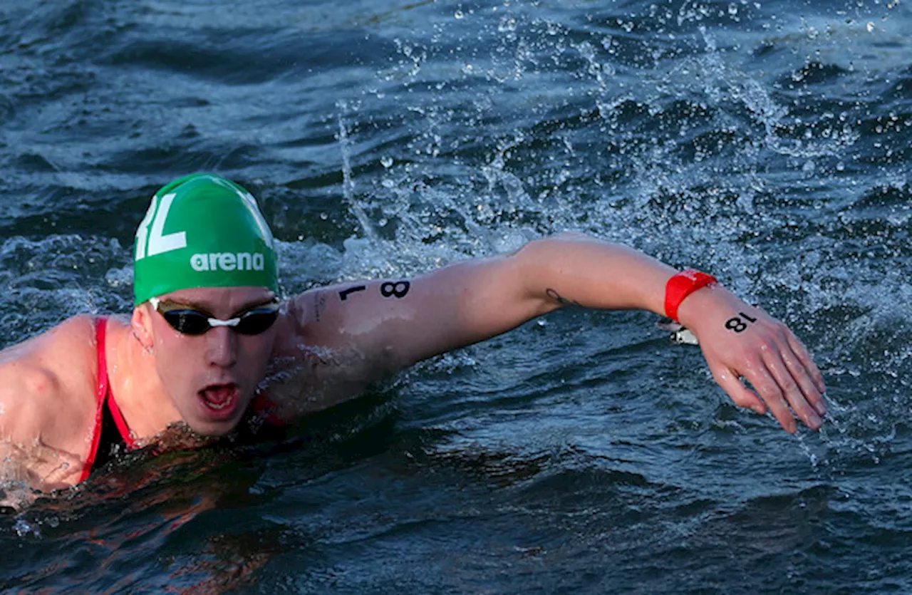 Daniel Wiffen finishes 18th in men's marathon swim