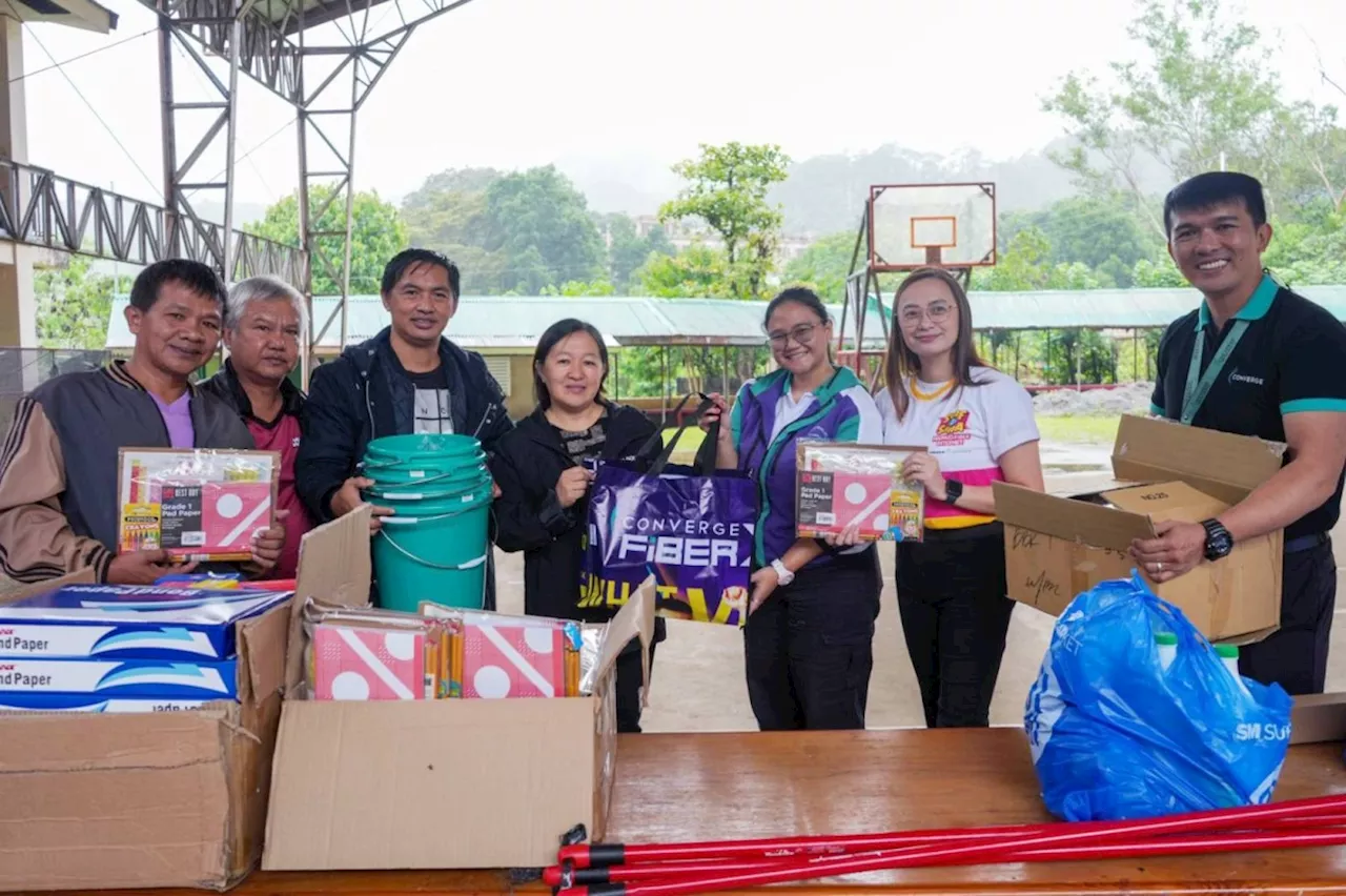 Converge joins Brigada Eskwela in Benguet