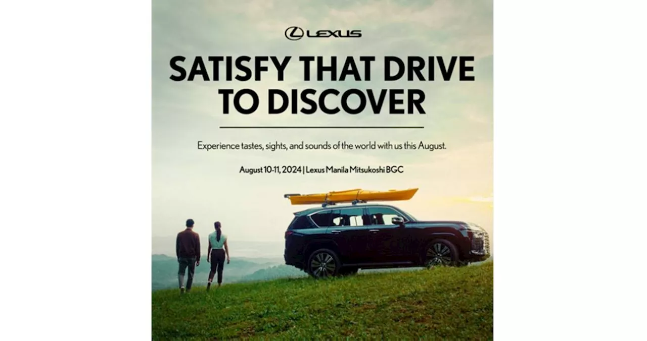 Lexus holds travel pop-up at Mitsukoshi BGC