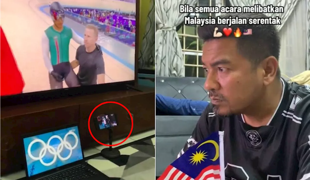 – Gelagat Lelaki Tonton 3 Acara Olimpik Dari Gajet Berbeza Buat Ramai Terhibur