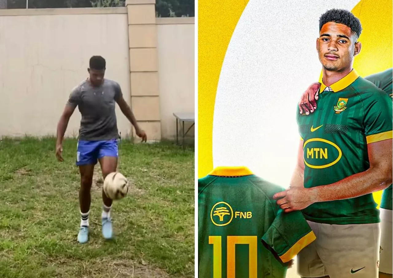 Sacha the soccer star? Springbok reveals other talent [video]