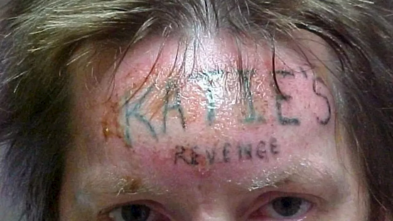 Monster who raped & killed girl, 10, forcibly tattooed with ‘KATIE’S REVENGE’ across his forehead by victi...