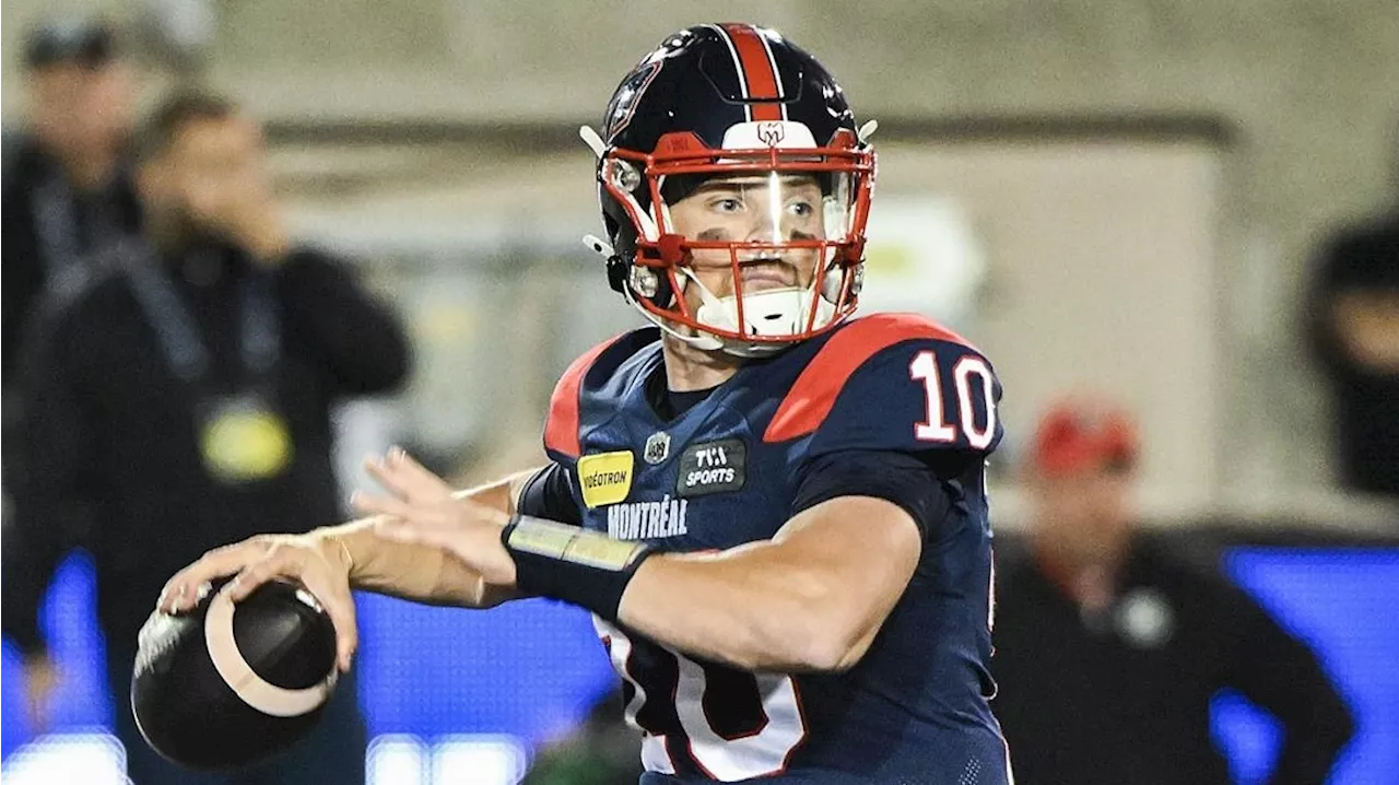 QB Alexander to get second start for Alouettes in Week 10