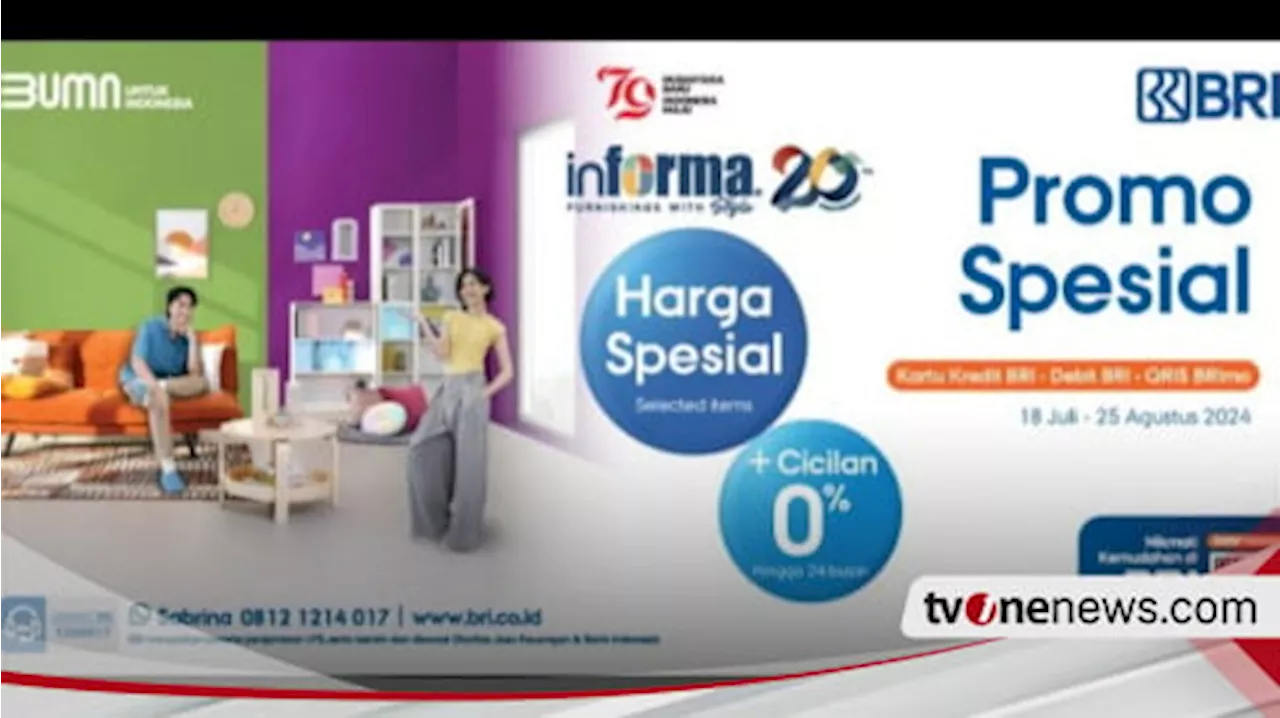 ⁠Ikut Rayakan Anniversary Informa, BRI Beri Promo Spesial Beli Keperluan Rumah