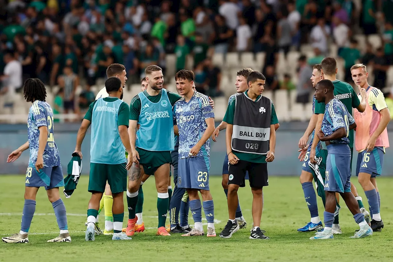 Panathinaikos houdt hoopt tegen Ajax: 'Wij kregen het applaus'