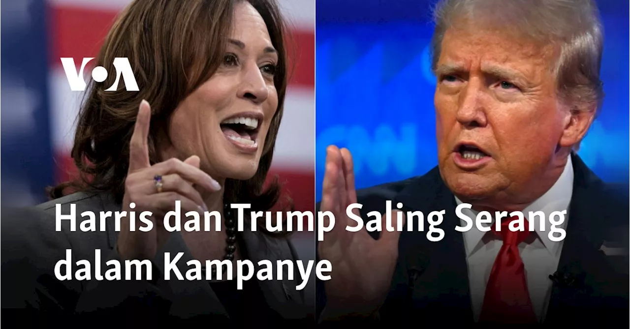 Harris dan Trump Saling Serang dalam Kampanye