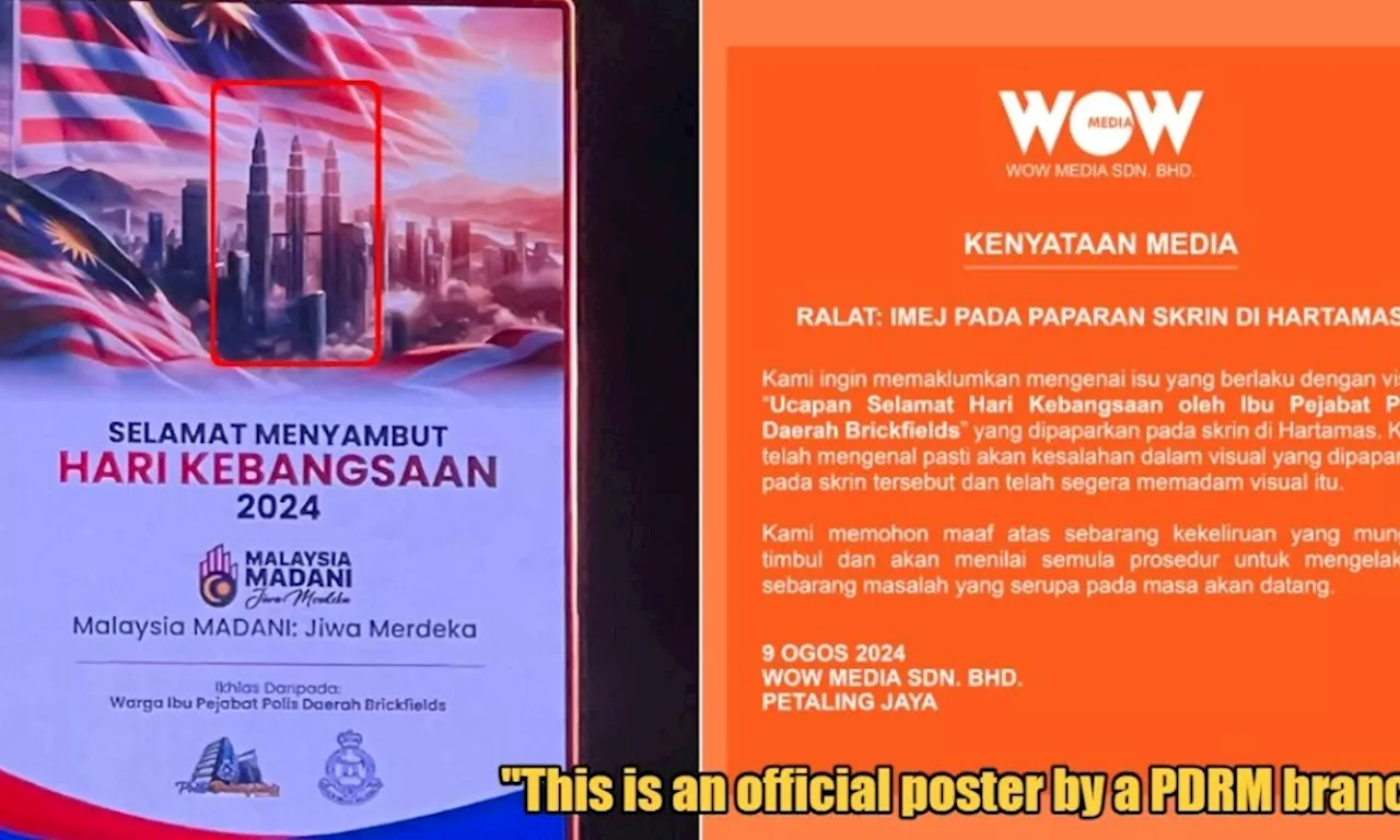 – M’sians Bash PDRM Brickfields’ AI-Generated Billboard Poster for Merdeka Day