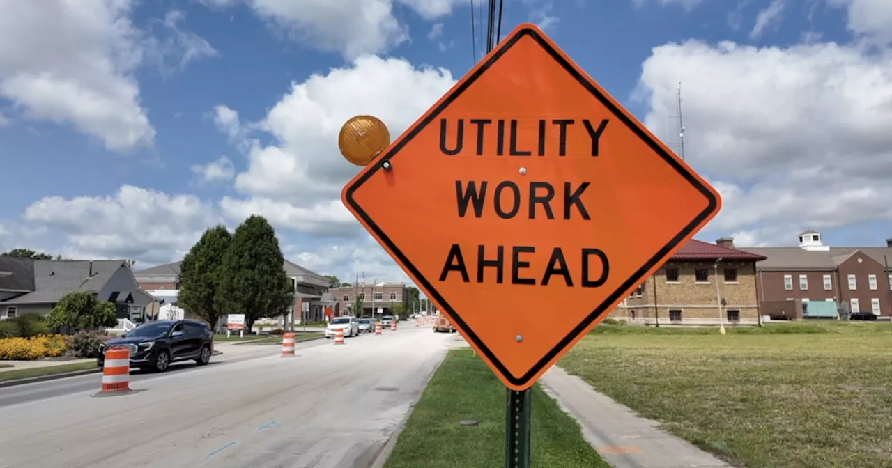 If you travel to the town of Brownsburg, expect construction on Main Street