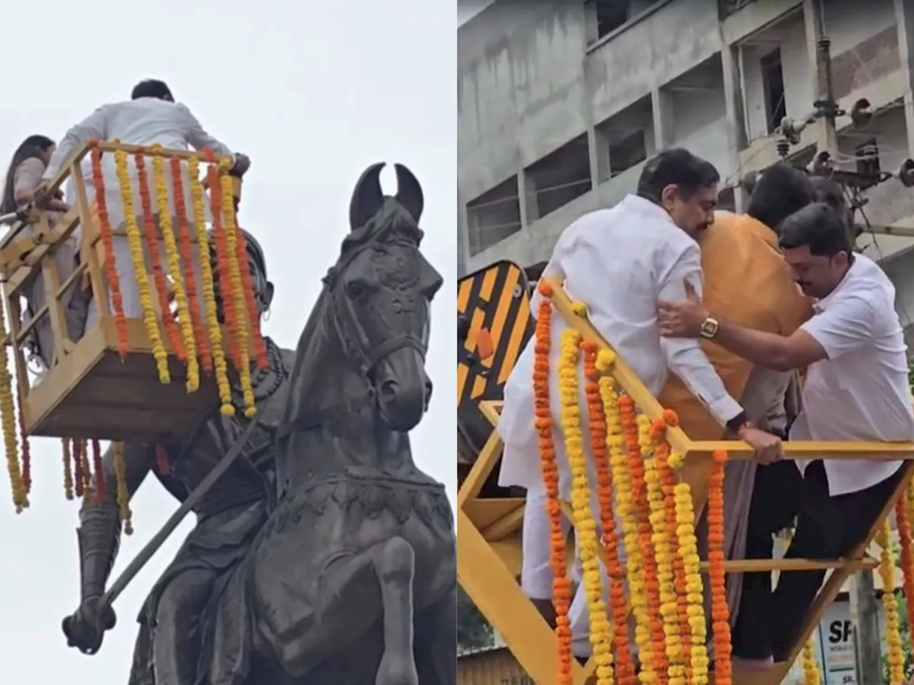 शिवनेरीच्या पायथ्याशी अपघात; अमोल कोल्हे, जयंत पाटील थोडक्यात बचावले.. नेमकं काय घडलं?