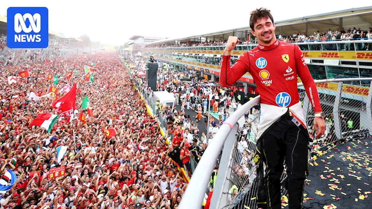 Ferrari, Charles Leclerc win Formula 1 Italian Grand Prix, Oscar Piastri second