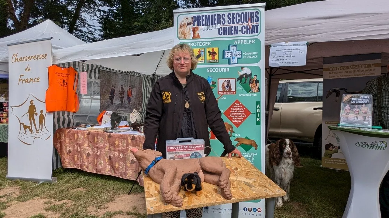 Originaire de Béthencourt-sur-Mer, Alice forme les propriétaires de chien au secourisme canin