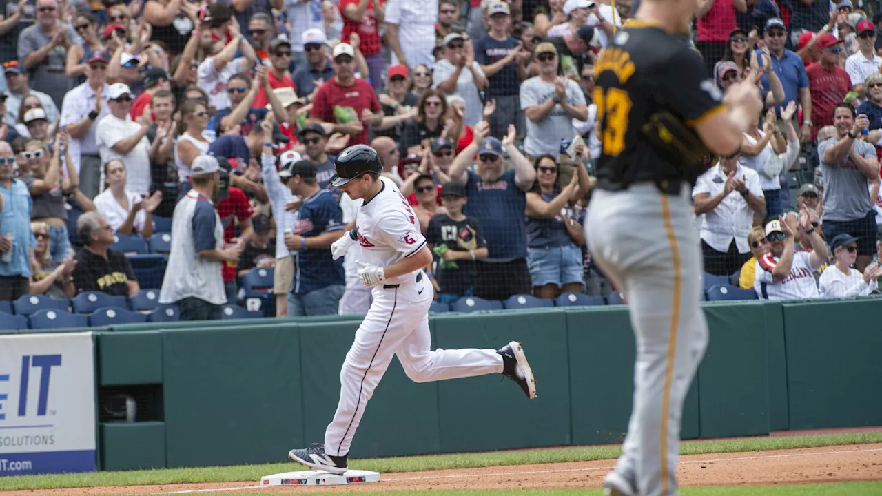 Manzardo hits his first 2 career homers as AL Central-leading Guardians beat Pirates 6-1