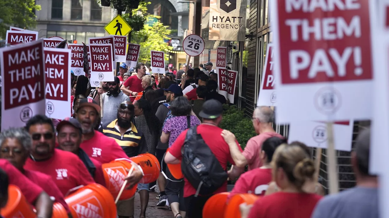 Strikes start at top hotel chains as housekeepers seek higher wages and daily room cleaning work