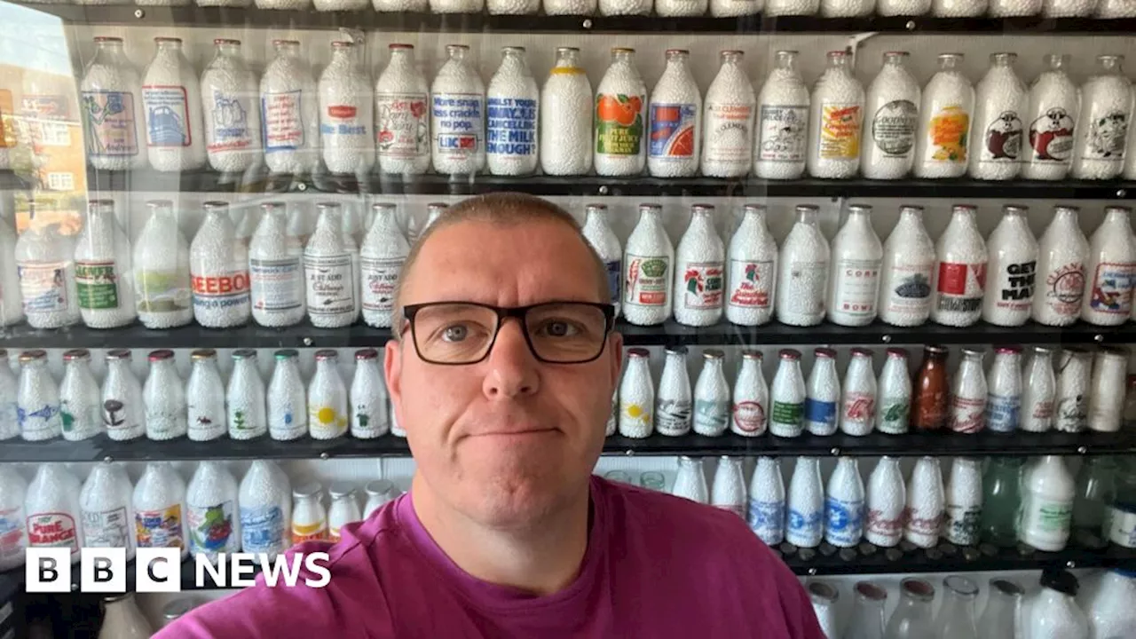 Essex milk enthusiast Paul Luke collects 20,000 bottles at home