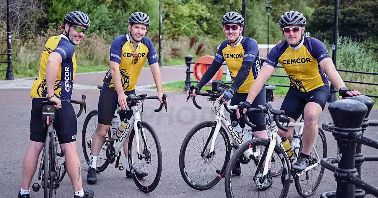 Co-workers raise over £40K for Air Ambulance cycling six counties in six days