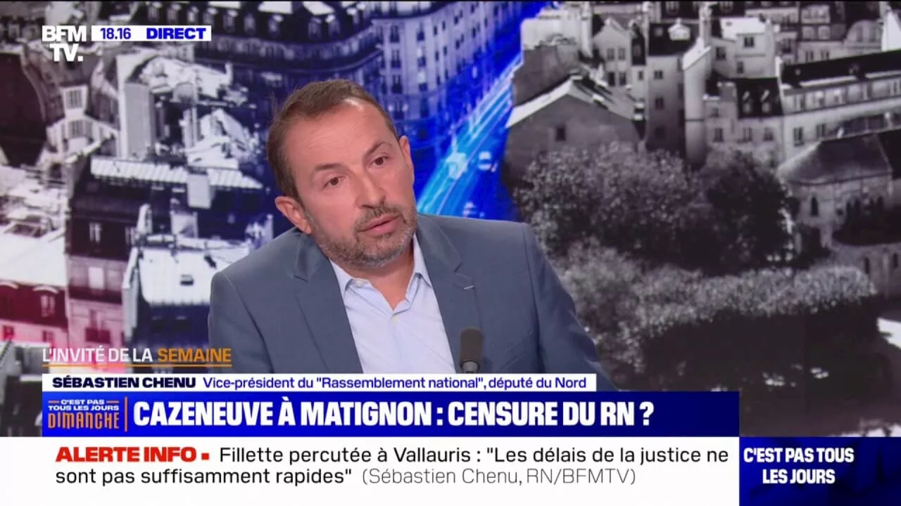 Nomination du Premier ministre: Emmanuel Macron 'veut arnaquer les Français', déclare Sébastien Chenu (RN)