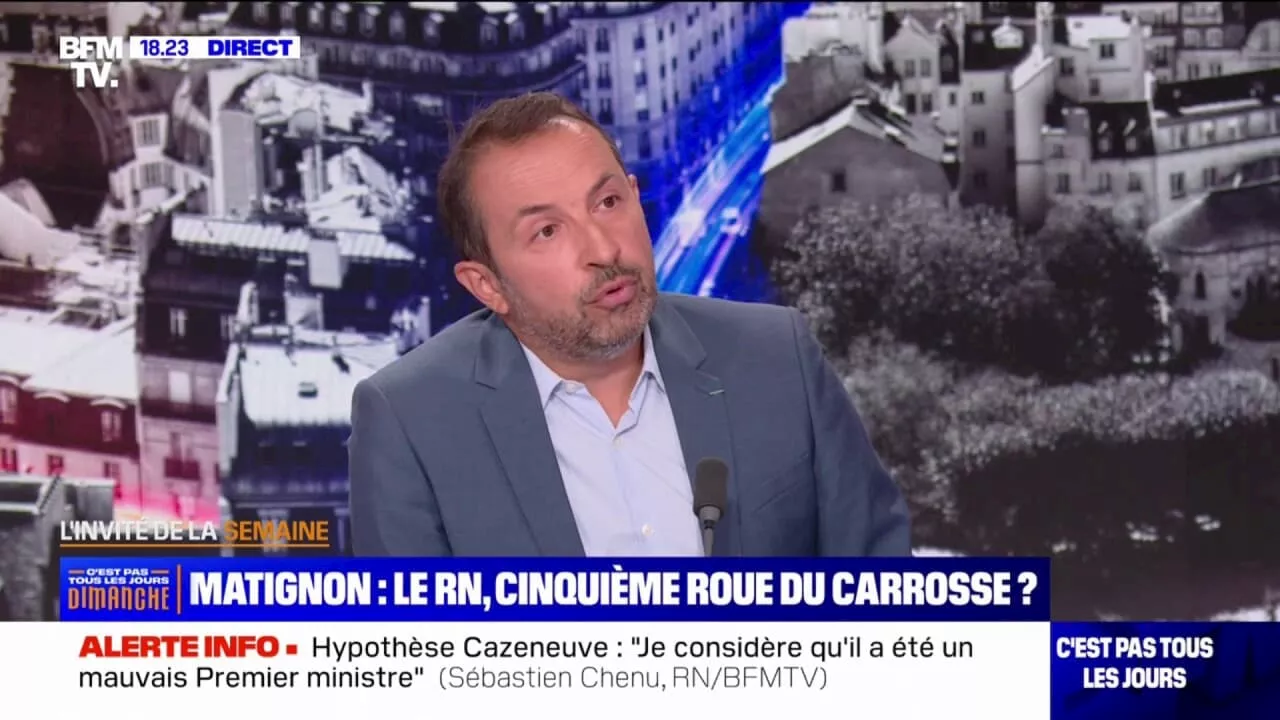 Sébastien Chenu, député RN: 'Nous proposerons l'abrogation de la réforme des retraites le 31 octobre'