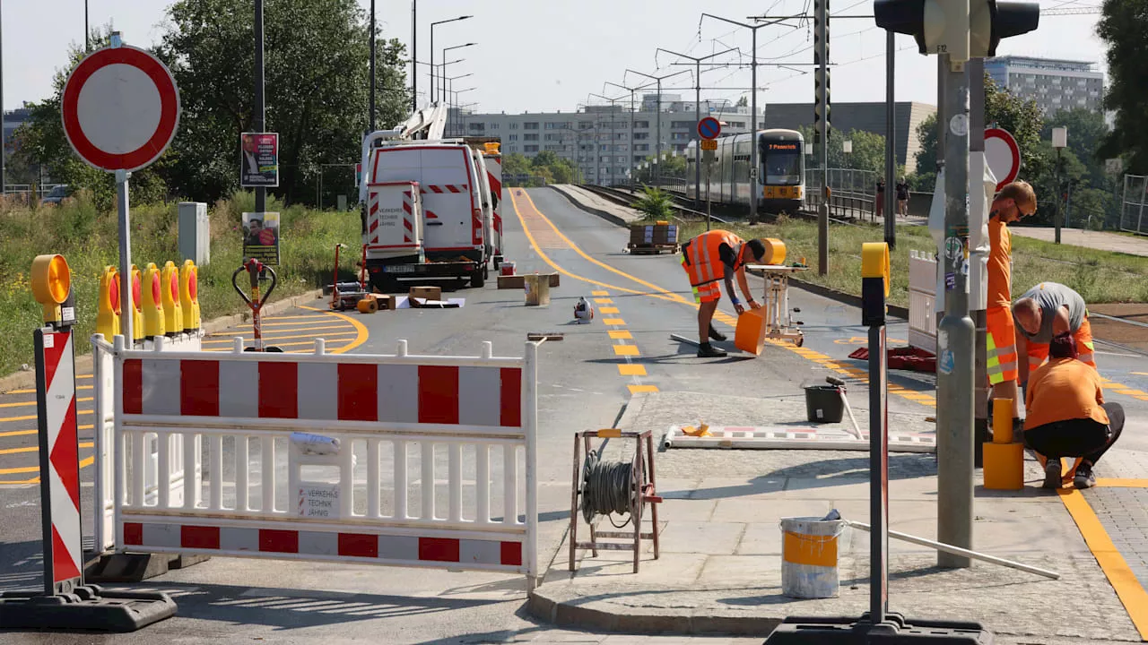 Dresden: Test-Radweg für 4 Monate kostet 200.000 Euro