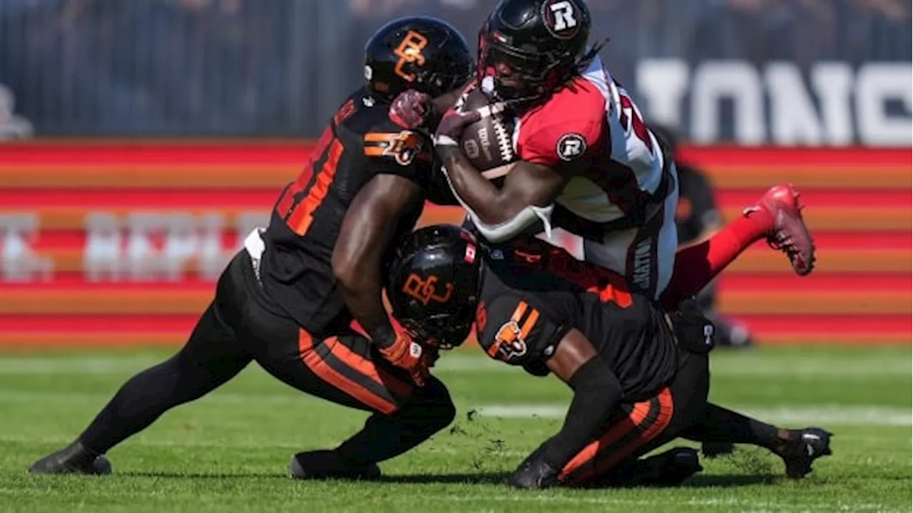 B.C. Lions blitz Ottawa Redblacks 38-12, snap 5-game skid