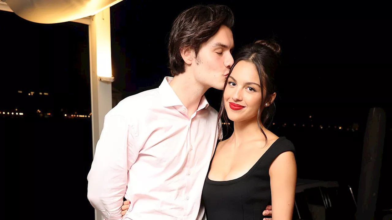 Olivia Rodrigo gets a sweet kiss from Louis Partridge - after lovebirds went Instagram official