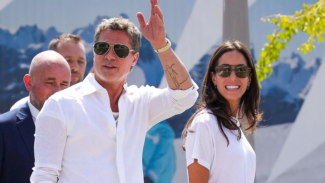 Brad Pitt girlfriend Ines de Ramon attend Venice Film Festival