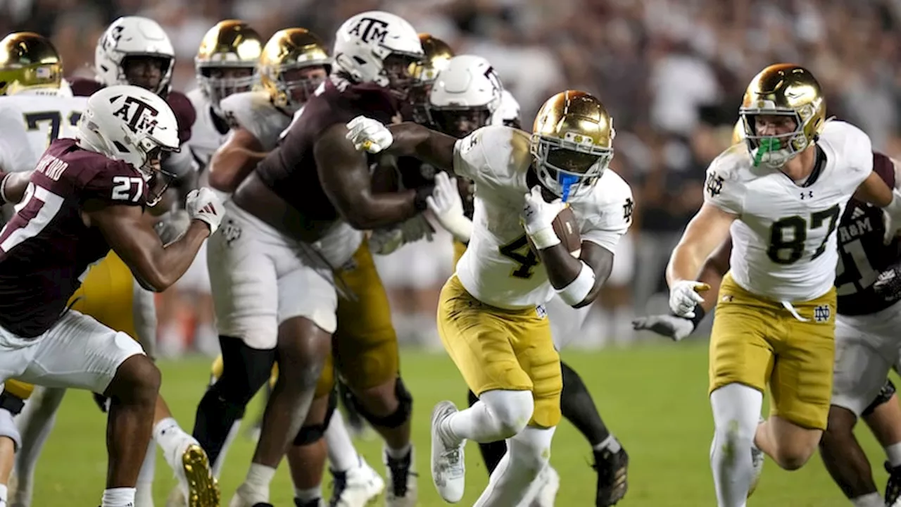 Texas A&M jumped into the deep end with Week 1 loss to Notre Dame