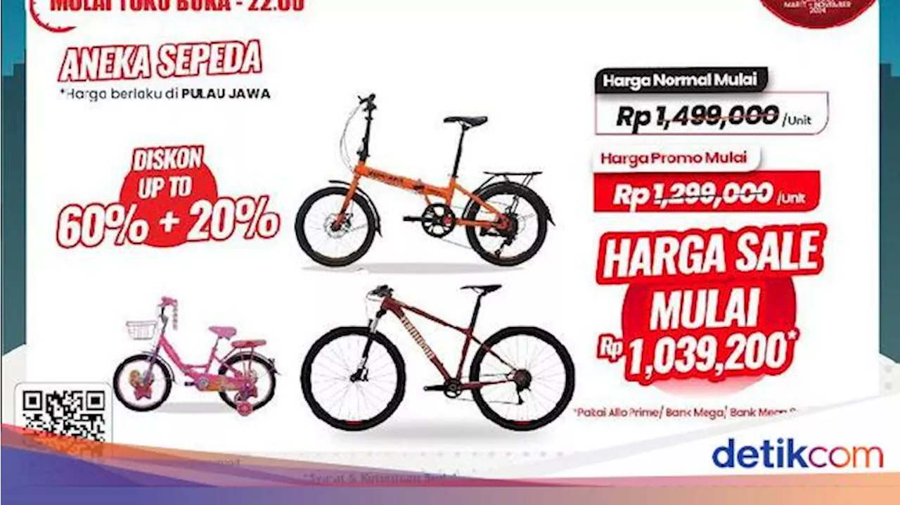 Aneka Sepeda Banting Harga di Transmart Full Day Sale!