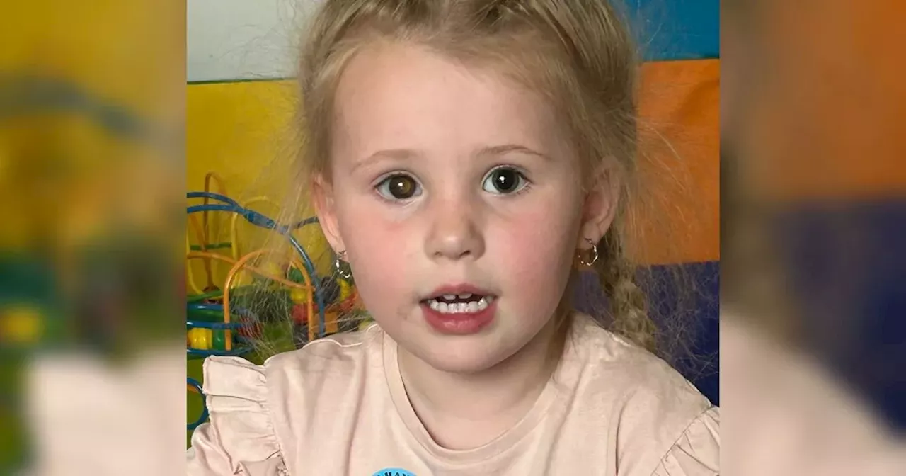 Mum knew something was wrong when three-year-old's eye 'started glowing'