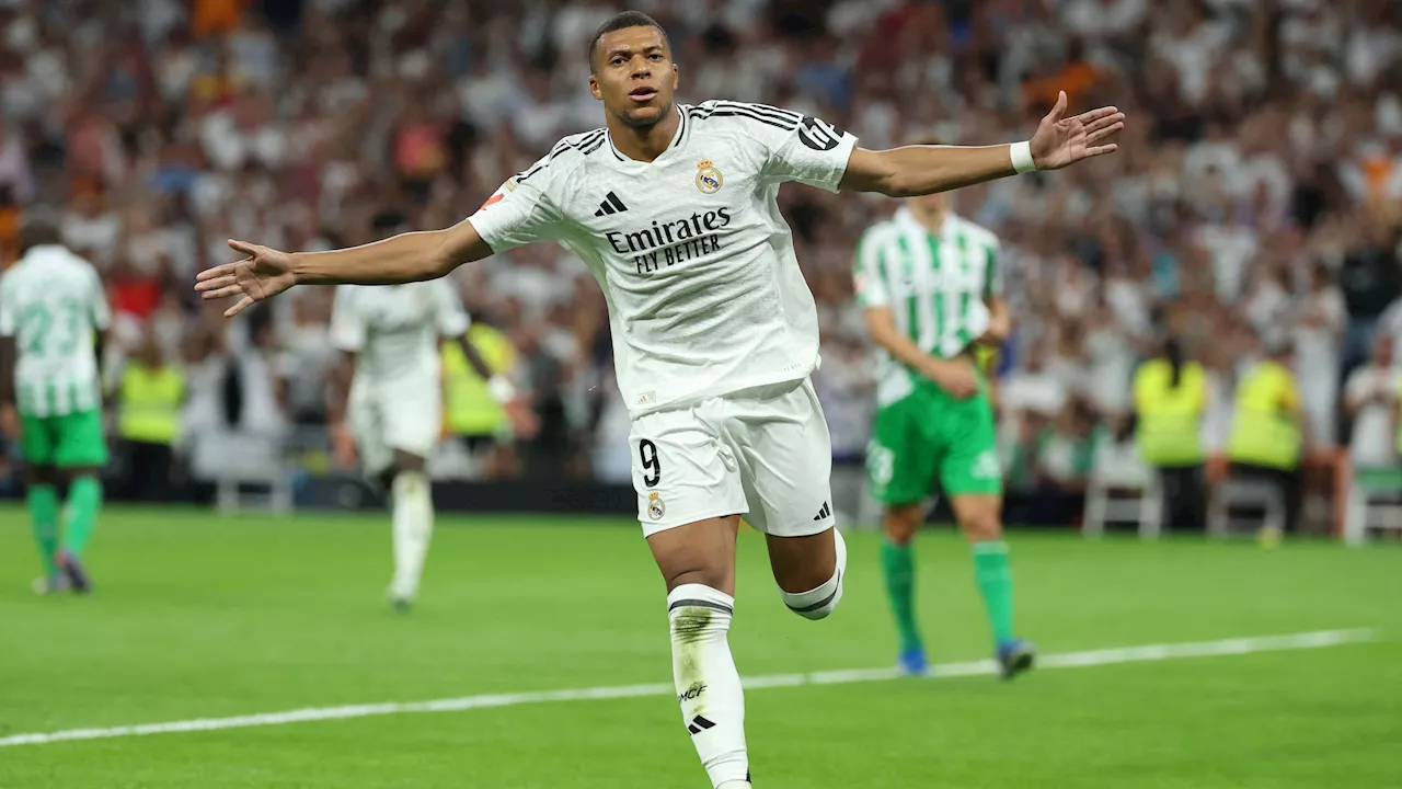 Kylian Mbappé feiert Tor-Premiere in La Liga - Neuzugang schießt Real Madrid mit Doppelpack zum Sieg gegen Real Betis