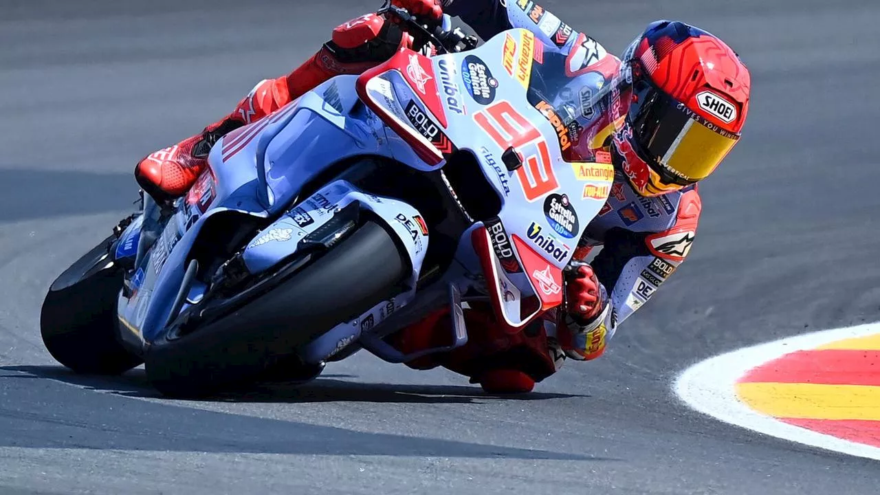 Marquez does the double to snap three-year drought as reigning champ retires after ugly crash