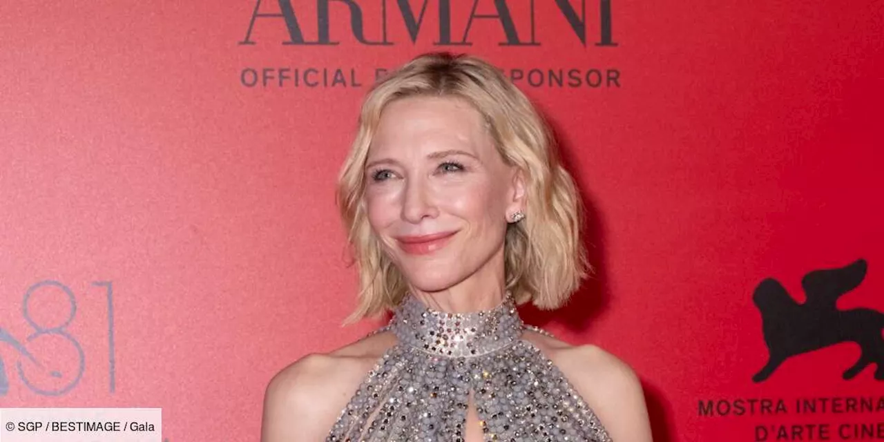 – Mostra de Venise : Cate Blanchett incandescente dans un top bijou au décolleté renversant