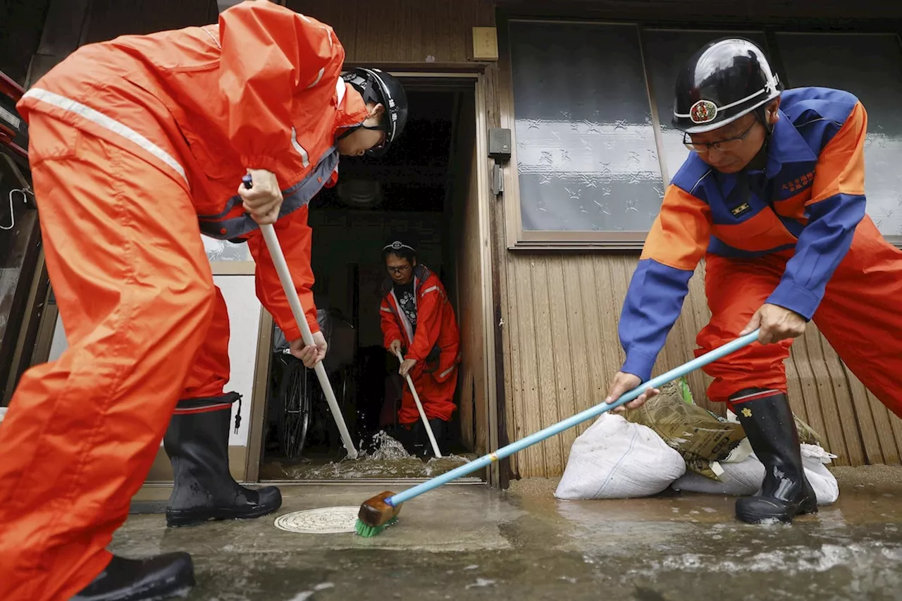 Tropical Storm Shanshan creeps through Japan, bringing heavy rainfall to some spots for days