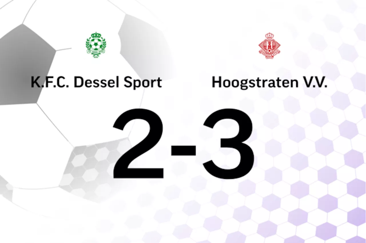 Dessel Sport verliest thuis met een doelpunt verschil van Hoogstraten VV