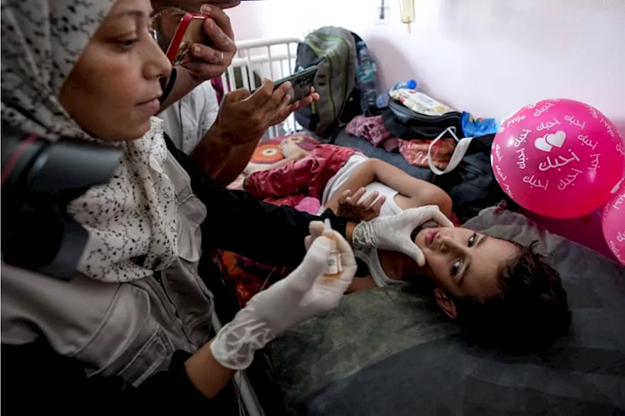 Health authorities begin large-scale polio vaccinations in war-ravaged Gaza