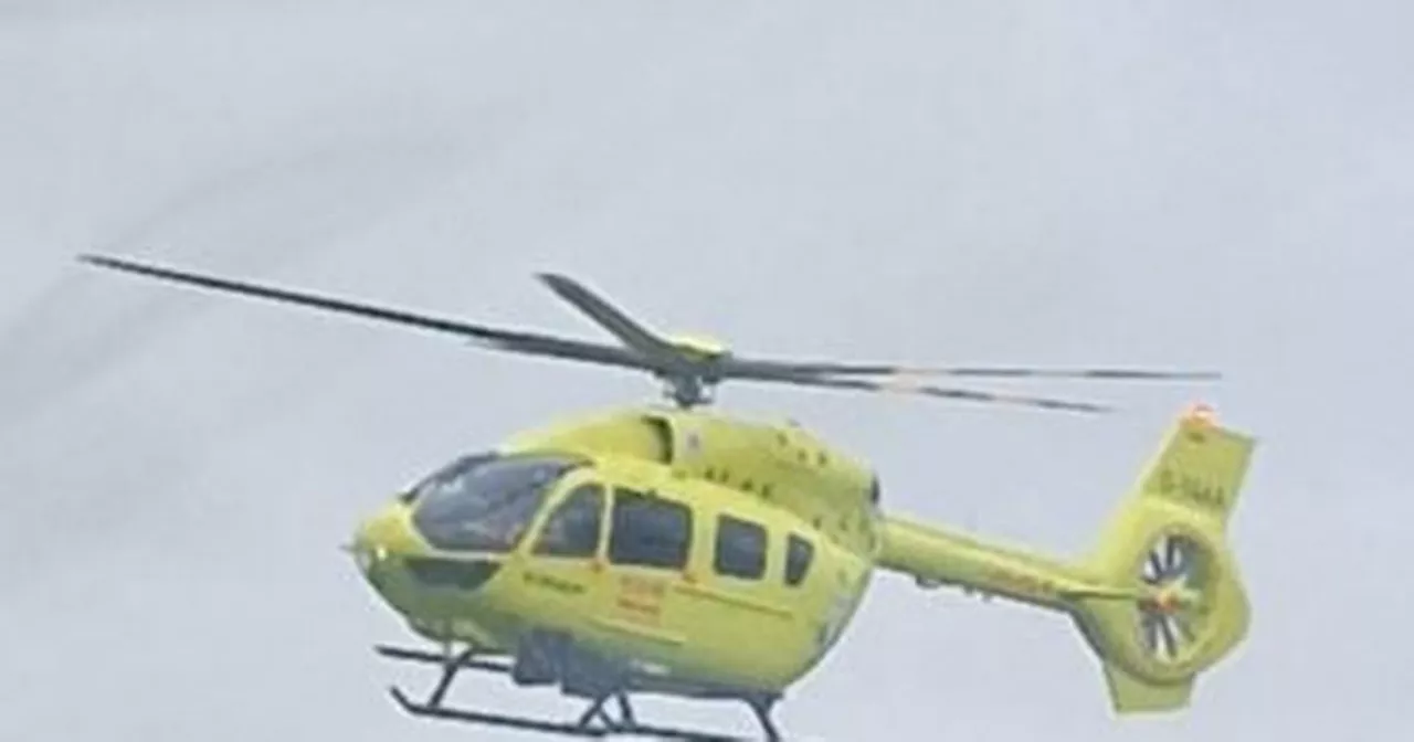 Why Air Ambulance was flying over Garforth near Leeds