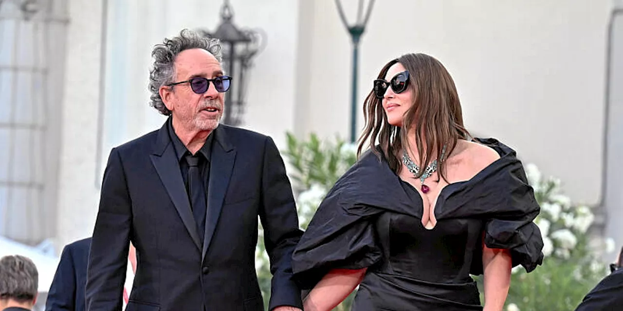 Le couple formé par Monica Bellucci et Tim Burton a illuminé la Mostra de Venise